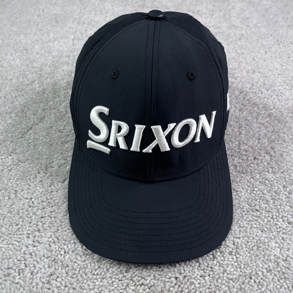 Srixon Hat Cap Strapback Black Mens Adjustable Cleveland Golf Performance